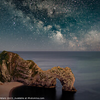 Buy canvas prints of Milky Way Magic at Durdle Door by Martin Yiannoullou