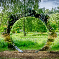 Buy canvas prints of Natures Circular Reflection by Martin Yiannoullou