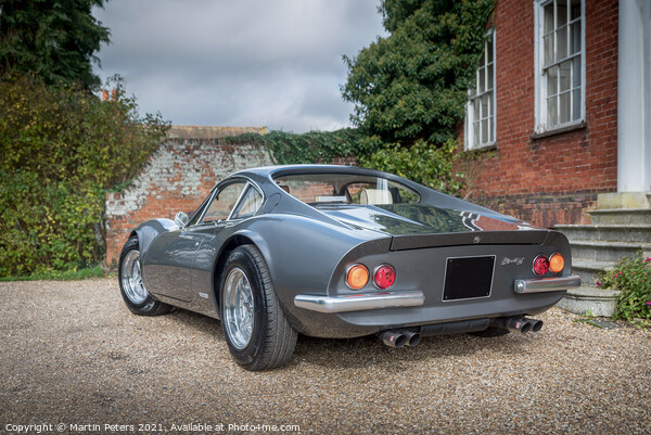 Classic Ferrari Dino. Picture Board by Martin Yiannoullou