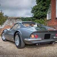 Buy canvas prints of Classic Ferrari Dino. by Martin Yiannoullou