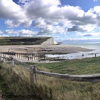 Buy canvas prints of Cuckmere Haven  by Sarah Hesse