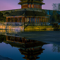 Buy canvas prints of Northwestern tower of the Forbidden City Palace Museum in Beijing, China by Mirko Kuzmanovic