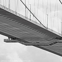 Buy canvas prints of Monochrome Severn Bridge by Graham Lathbury
