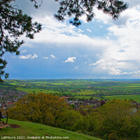 Buy canvas prints of The stunning vista from the Wotton Under Edge Circle of Trees by Graham Lathbury
