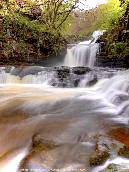 Afon Mellte waterfall, Brecon Beacons Picture Board by Graham Lathbury
