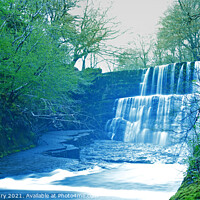 Buy canvas prints of Brecon Beacons Waterfall by Graham Lathbury