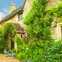 Buy canvas prints of Castle Combe Cottage by Graham Lathbury