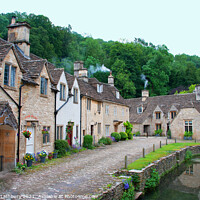 Buy canvas prints of Castle Combe Cottages by Graham Lathbury