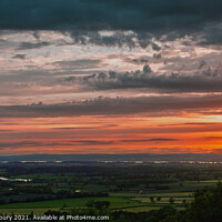 Buy canvas prints of Sunset over the Severn by Graham Lathbury