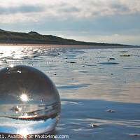 Buy canvas prints of Lens-Ball Penidne Sands, South Wales by Graham Lathbury