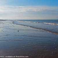 Buy canvas prints of Lone Angler, Pendine sands by Graham Lathbury