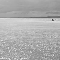 Buy canvas prints of Lone Walkers on Pendine Sands by Graham Lathbury