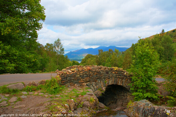 Ashness Bridge, Lake District Picture Board by Graham Lathbury