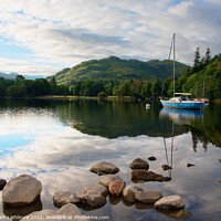 Buy canvas prints of Sailing boat, Ullswater, Lake District by Graham Lathbury