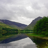 Buy canvas prints of Buttermere Lake, Cumbria by Graham Lathbury