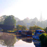 Buy canvas prints of Oxford Canal by Graham Lathbury