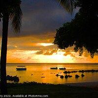 Buy canvas prints of Mauritius Sunset by Graham Lathbury