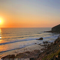 Buy canvas prints of Cornish Sunset by Graham Lathbury