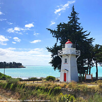 Buy canvas prints of Blackett's Lighthouse, New Zealand by Graham Lathbury