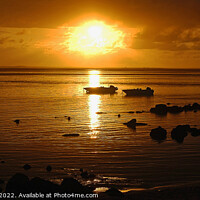 Buy canvas prints of Beach sunset in Mauritius by Graham Lathbury