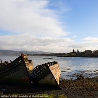 Buy canvas prints of Fishing Boats, Isle of Mull by Graham Lathbury
