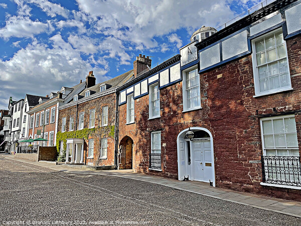 Exeter Cottages Picture Board by Graham Lathbury