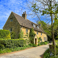 Buy canvas prints of Cotswold Cottage, Wortley by Graham Lathbury
