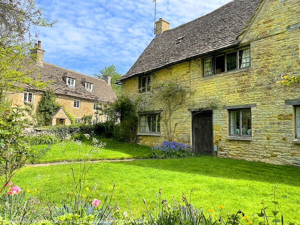 Cotswolds Cottages Picture Board by Graham Lathbury