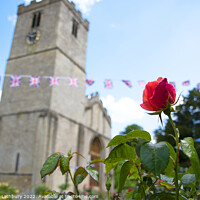 Buy canvas prints of St. Mary's church rose by Graham Lathbury