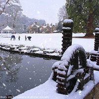 Buy canvas prints of Winter Wonderland in Cotswolds by Graham Lathbury