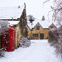 Buy canvas prints of Castle Combe in winter by Graham Lathbury