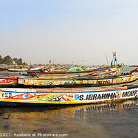 Buy canvas prints of Porte Sarene, Senegal, Fishing Boats by Graham Lathbury