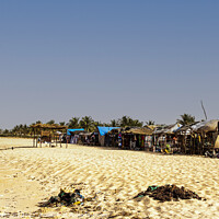 Buy canvas prints of Senegal Beach Market by Graham Lathbury