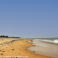 Buy canvas prints of West African Beach by Graham Lathbury