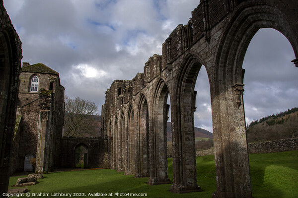Llanthony Priory Picture Board by Graham Lathbury