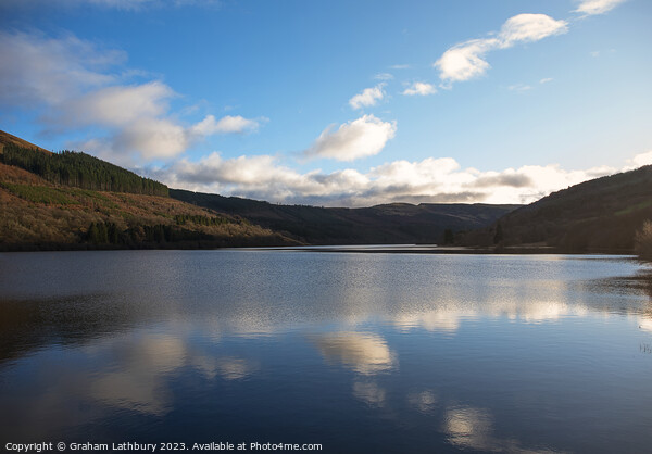 Talybont Reservoir Picture Board by Graham Lathbury