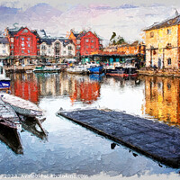 Buy canvas prints of Exeter Quays in Oils by Graham Lathbury