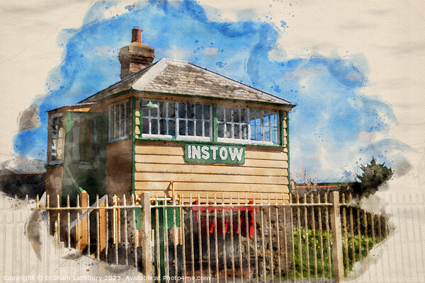 Instow Signal Box Picture Board by Graham Lathbury