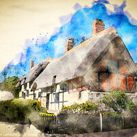 Buy canvas prints of Anne Hathaway's Cottage by Graham Lathbury