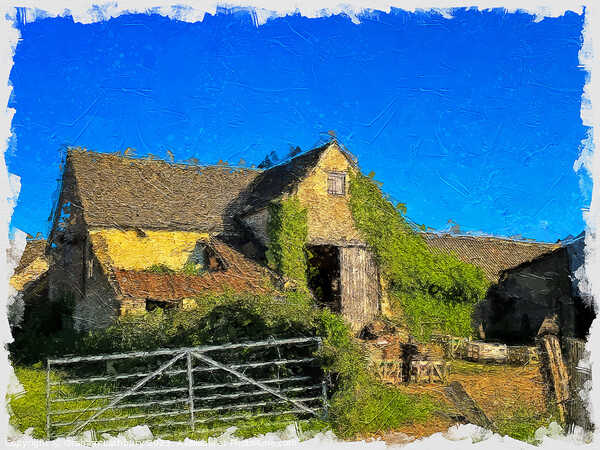 Cotswolds Barn Picture Board by Graham Lathbury