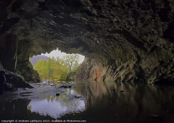 Rydal cave, Lake District Picture Board by Graham Lathbury