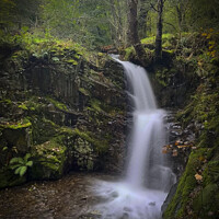Buy canvas prints of Lake District Waterfall by Graham Lathbury