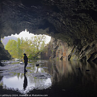 Buy canvas prints of Rydal Cave Lake District by Graham Lathbury