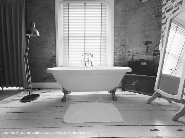 Monochrome Bathroom Picture Board by Graham Lathbury