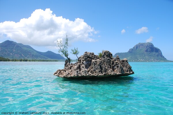 Mauritius Sea Rock Picture Board by Graham Lathbury