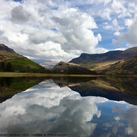 Buy canvas prints of Nantlle Lake, Snowdonia by Graham Lathbury