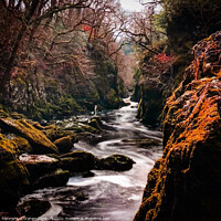 Buy canvas prints of Fairy Glen, Conwy River by Graham Lathbury