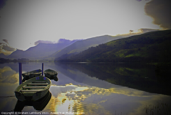 Lake Nantlle, Snowdonia Picture Board by Graham Lathbury