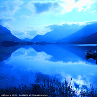 Buy canvas prints of Lake nantlle, Snowdonia by Graham Lathbury