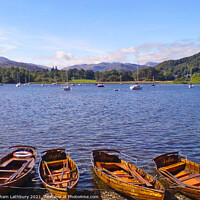 Buy canvas prints of Lake Windermere from Ambleside by Graham Lathbury